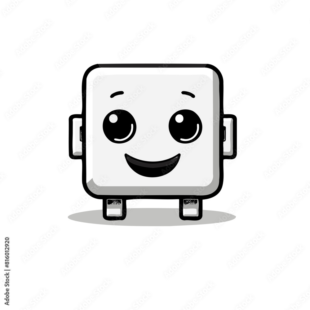 Minimalistic logo illustration of a socket set on a white background, cute and comical Minimalistic logo illustration of a socket set on a white background, cute and comical