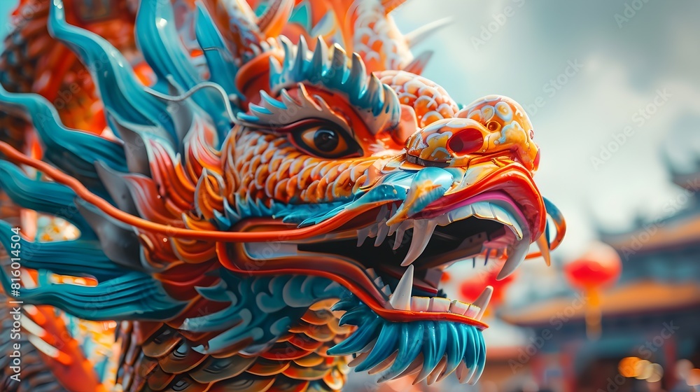 High Speed Chinese Dragon Amusement Ride Thrilling Visitors with Colorful Mythical Design High Speed Chinese Dragon Amusement Ride Thrilling Visitors with Colorful Mythical Design