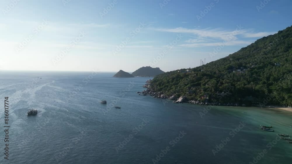 Aerial view of tropical paradise island, Nang Yuan Island or Ko Nang Yuan Island, Thailand Aerial view of tropical paradise island, Nang Yuan Island or Ko Nang Yuan Island, Thailand