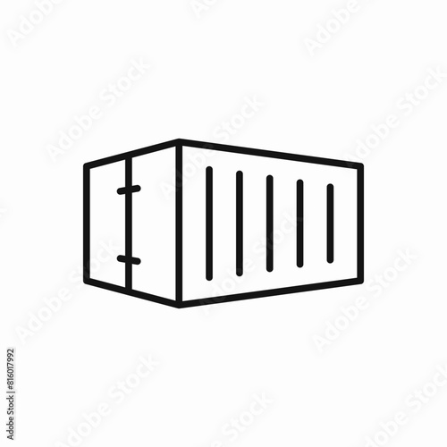 container logistics port cargo icon
