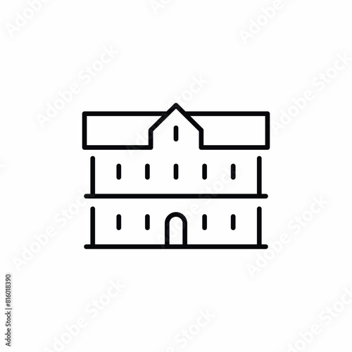 Architectural Building Europe icon sign