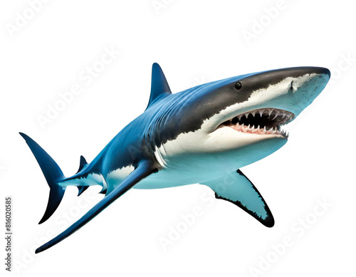 Hai isoliert auf wei  en Hintergrund  Freisteller 