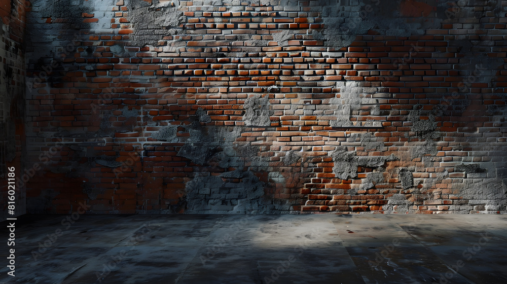 Obraz premium brick wall room : Generative AI