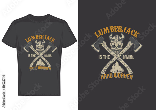 Lumberjack t shirt design