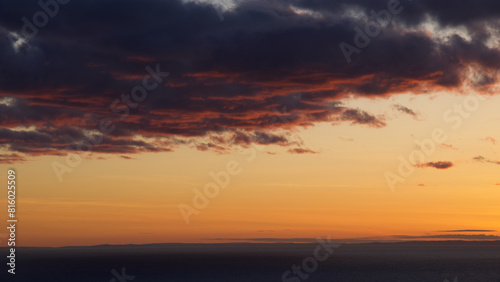 sunset in the sky