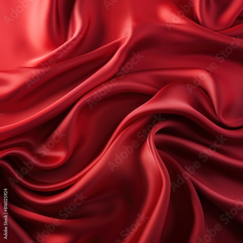 Red silk fabric cloth texture background