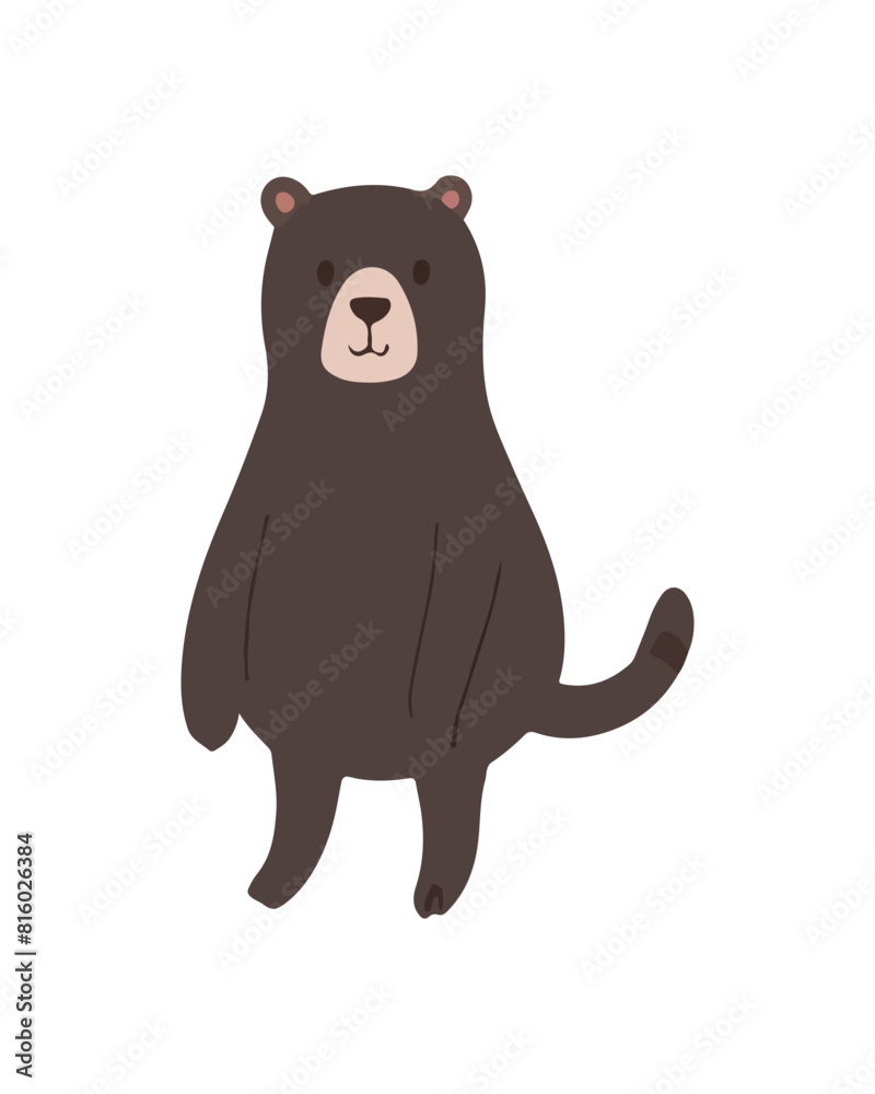Bear cartoon character cartoon vector illustration Bear cartoon character cartoon vector illustration