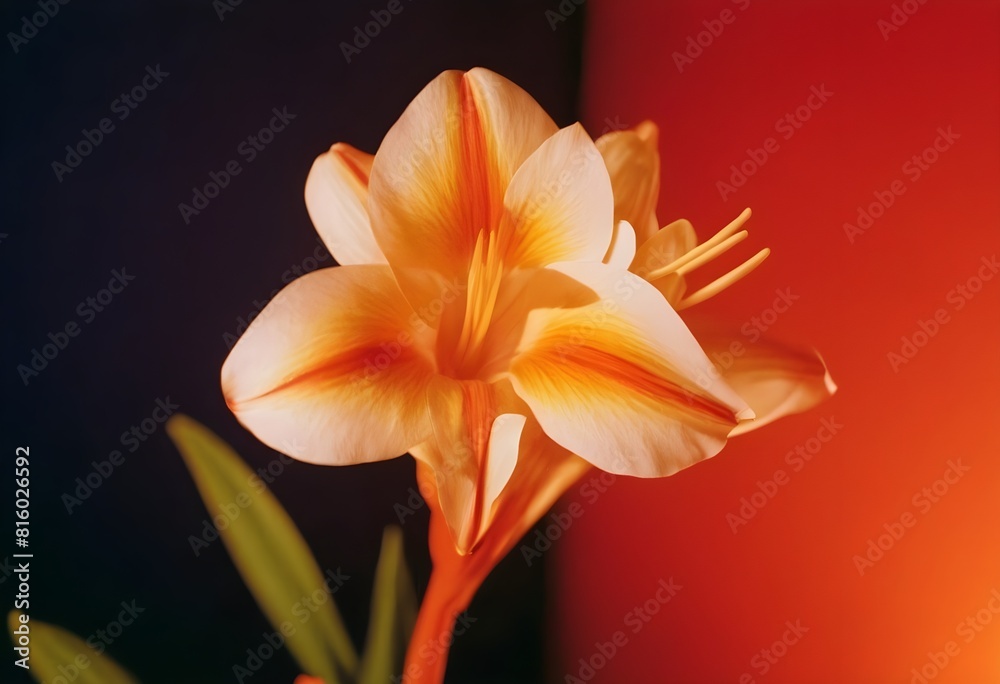 Fototapeta premium Close up flor de lirio el arte del ikebana flower concept