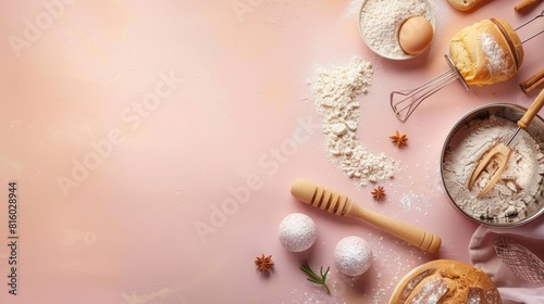 world baking day background concept with copy space