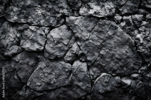 Natural Dark Grey Stone Texture Background