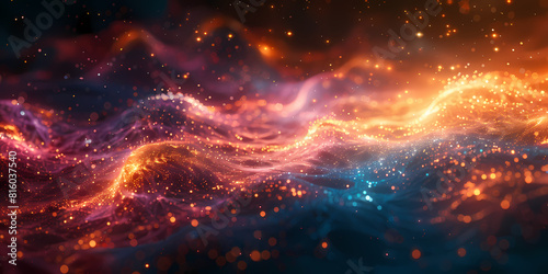 Cosmic Waves: A Symphony of Light and Color