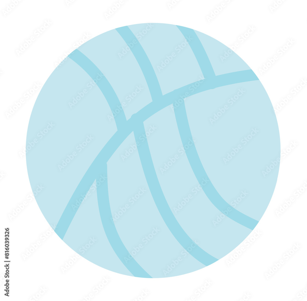 Volleyball leather ball in flat design. Accessory for playing sport game. Vector illustration isolated. Volleyball leather ball in flat design. Accessory for playing sport game. Vector illustration isolated.