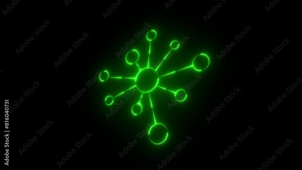 Neon glowing Molecule model or structure of the substance animation. Glowing neon line Cannabis molecule icon isolated on black background. Cannabidiol molecular structures, Neon glowing Molecule model or structure of the substance animation. Glowing neon line Cannabis molecule icon isolated on black background. Cannabidiol molecular structures,