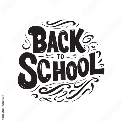 Back to school slogan t shirt vector illustration