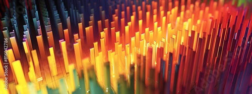 Frequency Spectrum Visualization A Vivid D Rendering of Audio Frequencies from Low to High