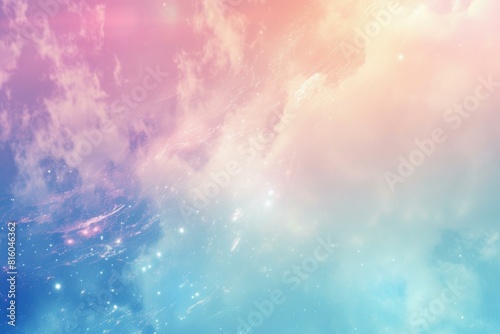 Ethereal and serene pastel cosmic dreamscape background with soft hues  starry elements  and a celestial universe theme ideal for an artistic  dreamy  and fantasy-inspired wallpaper or backdrop