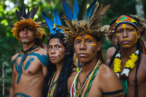 Amazonians in the jungle.