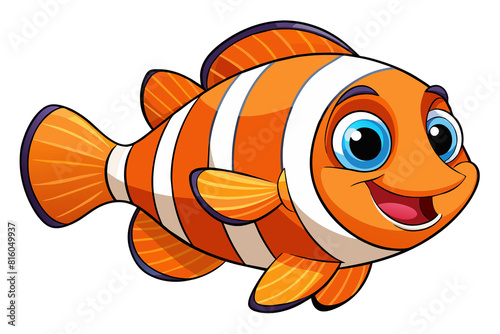 Cartoon animals under the sea ,Sea Life- Happy Fish