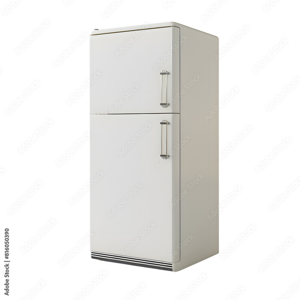 White fridge isolated on transparent background White fridge isolated on transparent background