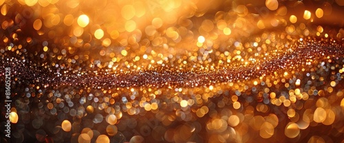 Fancy Gold Glitter 50Th Birthday Or Wedding Anniversary Golden Confetti Background, Birthday Background