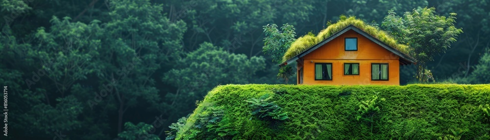 Sustainable eco house.