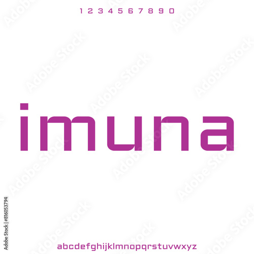 Imuna , bold display condensed font vector