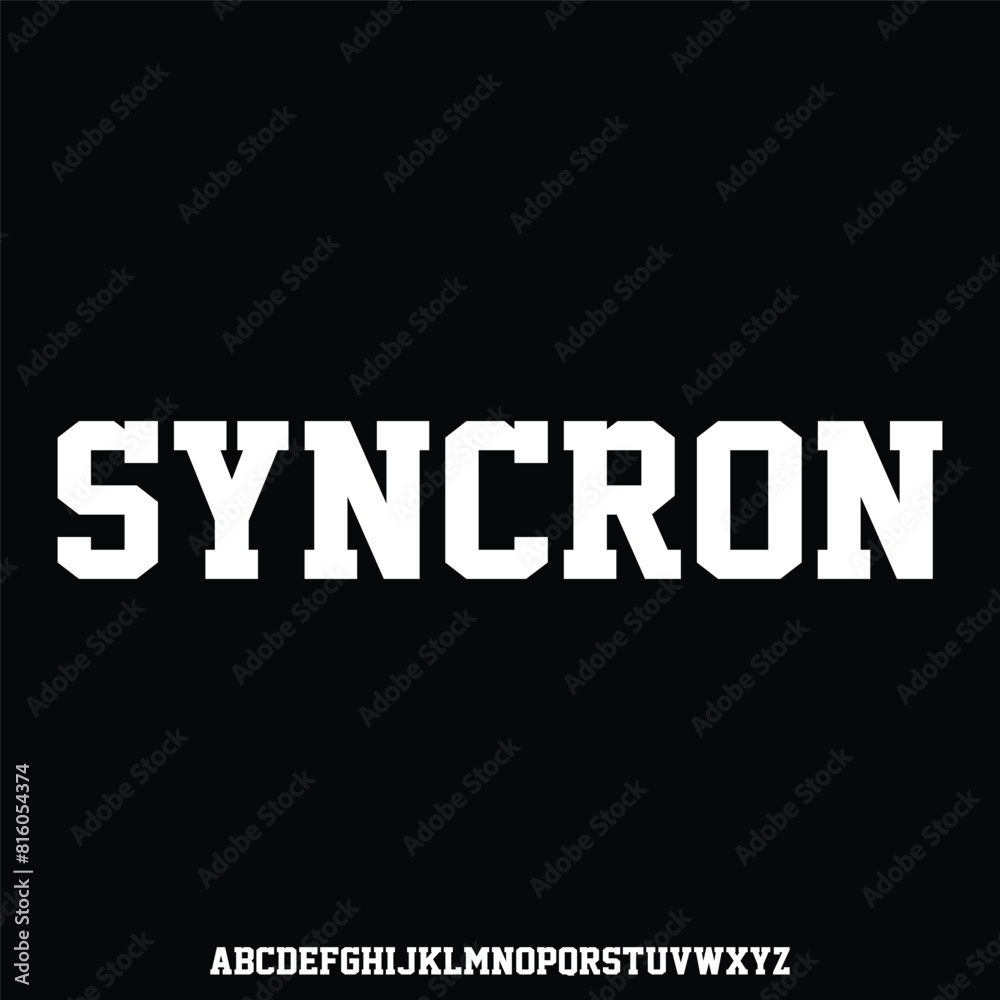 Fototapeta premium futuristic outlined minimal alphabet. display font vector typeset