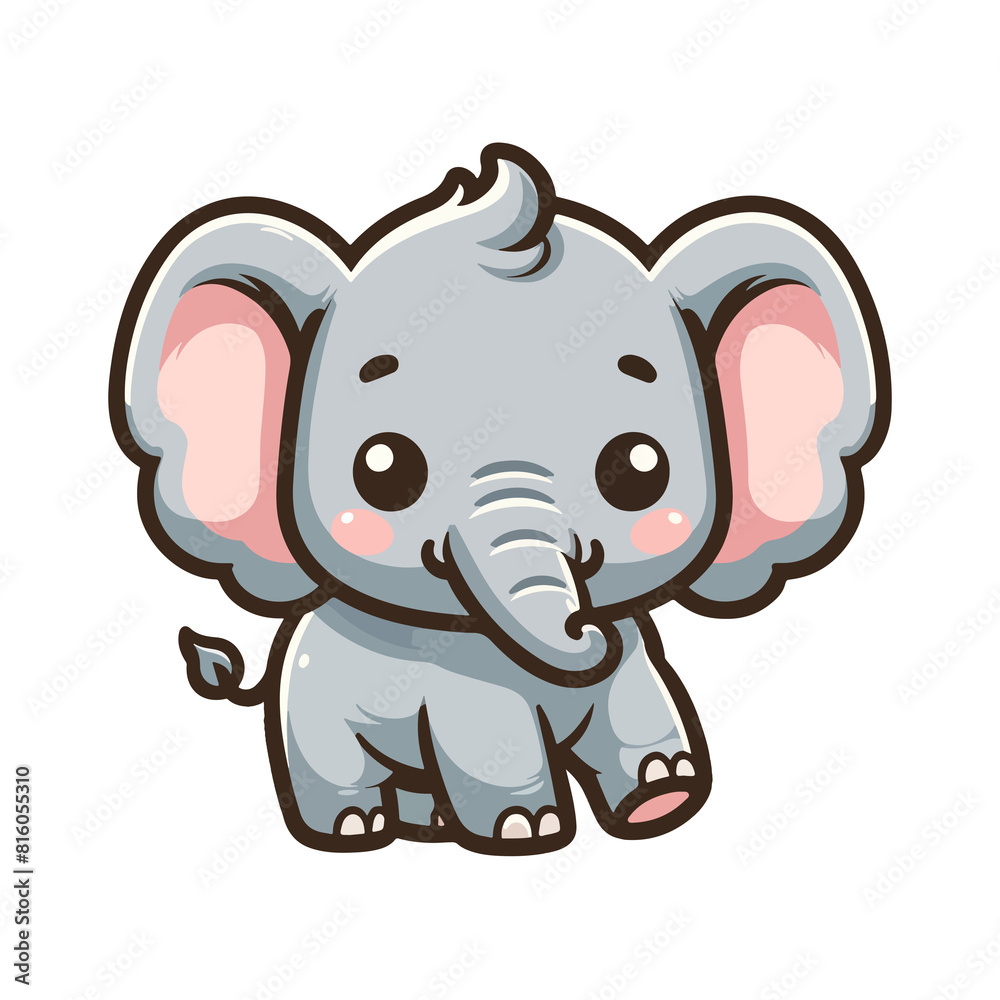 cute icon character elephant