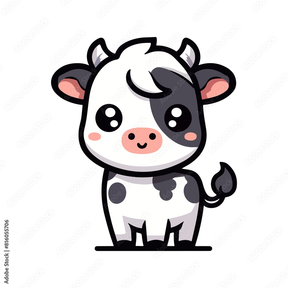 cute icon character cow cute icon character cow