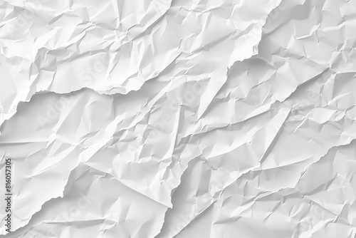 Obraz na płótnie Bright, white background with numerous folds and creases creates an interesting and dynamic composition. Perfect as a graphic background, pattern, or decorative element in artistic and graphic design w salonie