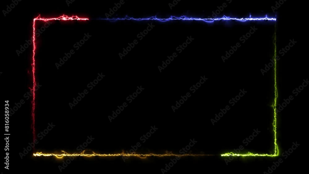 4k Abstract seamless looped background rectangular ultraviolet glowing neon text box, popular animation for logo or text design, led screens projection