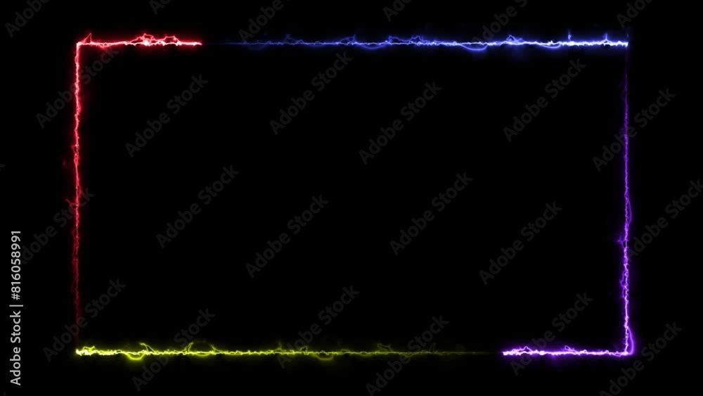 4k Abstract seamless looped background rectangular ultraviolet glowing neon text box, popular animation for logo or text design, led screens projection