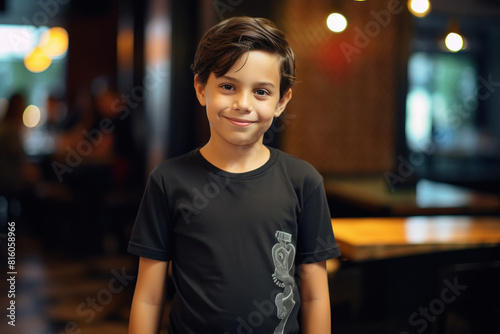 Cute little boy in t shirt
