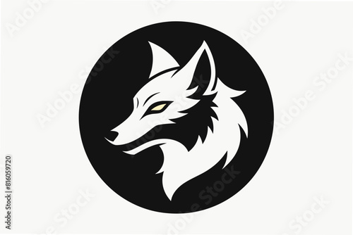 wolf Silhouette vector art illustration 
