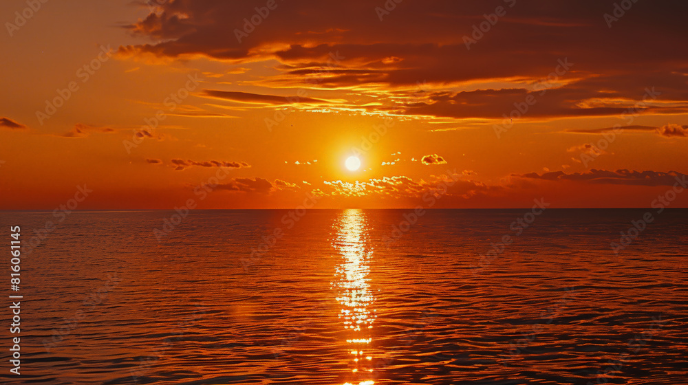 Fototapeta premium sunset over the sea
