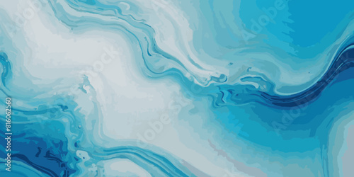 Seamless wave water ocean soft blue curve line background. Water  ocean wave white and soft blue aqua, teal texture. Vector sea, wave, water background.
