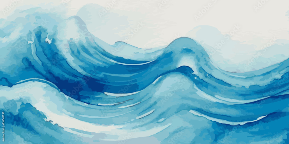 Seamless wave water ocean soft blue curve line background. Water ocean wave white and soft blue aqua, teal texture. Vector sea, wave, water background. Seamless wave water ocean soft blue curve line background. Water ocean wave white and soft blue aqua, teal texture. Vector sea, wave, water background.