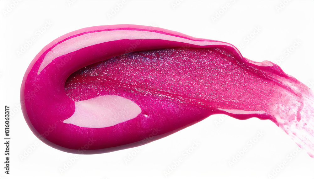 Close up of nail polish on white background with copy space for text Close up of nail polish on white background with copy space for text