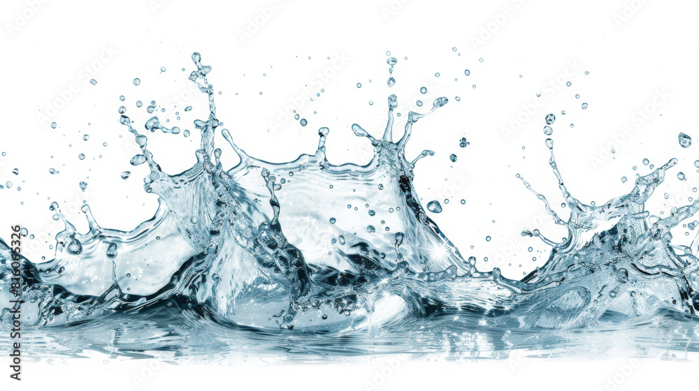water splash isolated on white water splash isolated on white