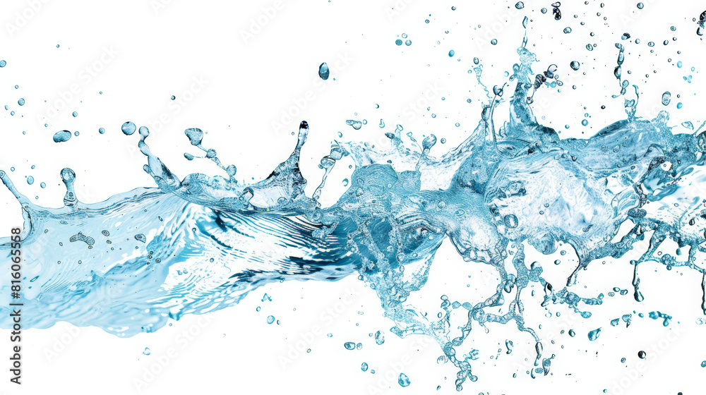 water splash isolated on white water splash isolated on white