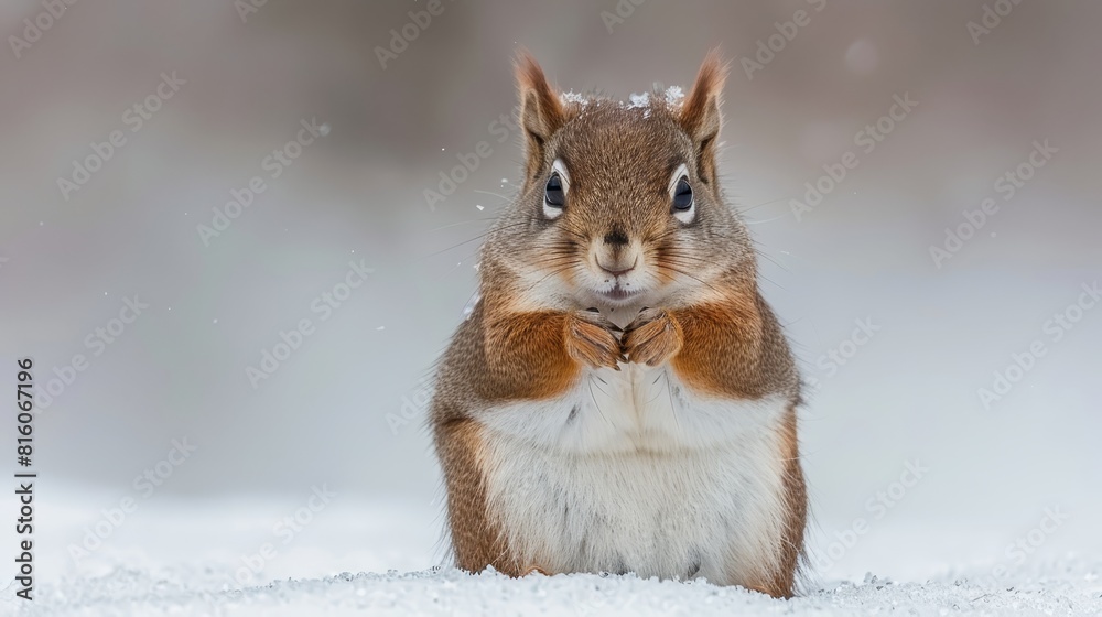 snow dotting its face, bow tie encircling its neck snow dotting its face, bow tie encircling its neck