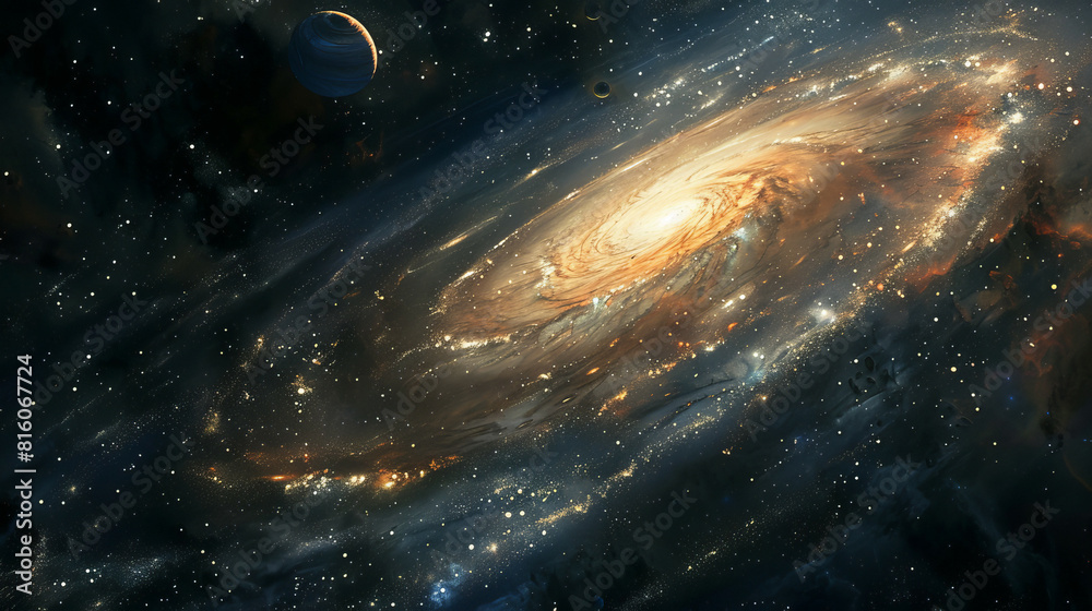 Hyper-Realistic Beauty Impressive Galaxy Nebula Captured in Stunning Detail and Splendor Hyper-Realistic Beauty Impressive Galaxy Nebula Captured in Stunning Detail and Splendor