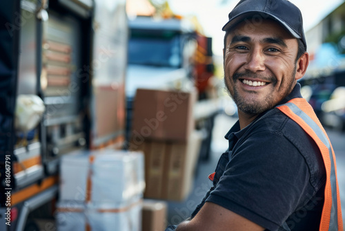 A delivery driver or transportation worker