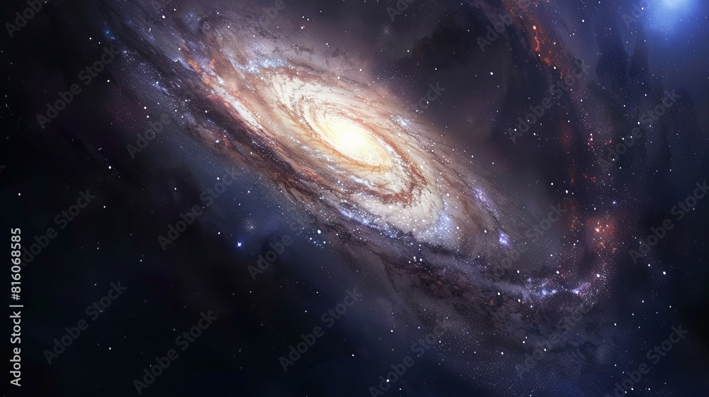 Hyper-Realistic Beauty Impressive Galaxy Nebula Captured in Stunning Detail and Splendor