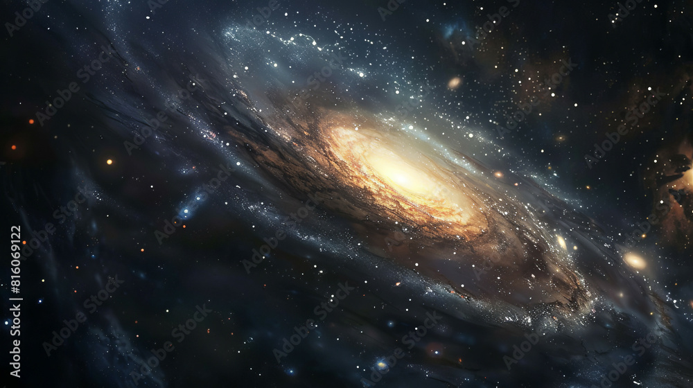 Hyper-Realistic Beauty Impressive Galaxy Nebula Captured in Stunning Detail and Splendor Hyper-Realistic Beauty Impressive Galaxy Nebula Captured in Stunning Detail and Splendor