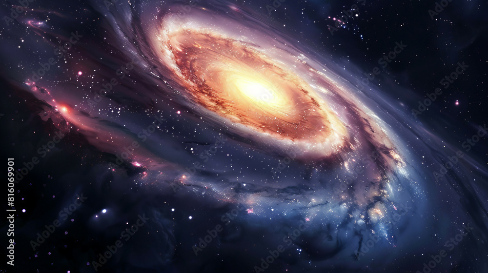 Hyper-Realistic Beauty Impressive Galaxy Nebula Captured in Stunning Detail and Splendor