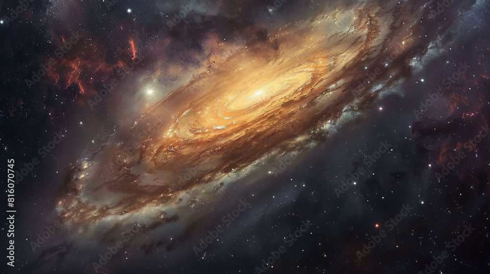 Hyper-Realistic Beauty Impressive Galaxy Nebula Captured in Stunning Detail and Splendor