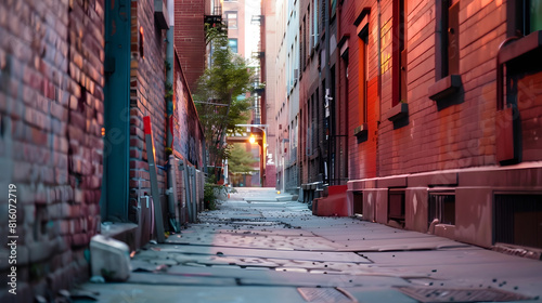 These are photos of an alley in Brooklyn : Generative AI photo