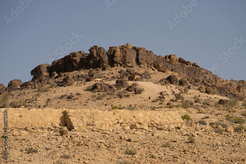 Cliffs in the Negev Desert, Israel.