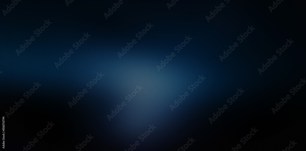 Obraz premium Dark blue , color gradient rough abstract background shine bright light and glow template empty space , grainy noise grungy texture